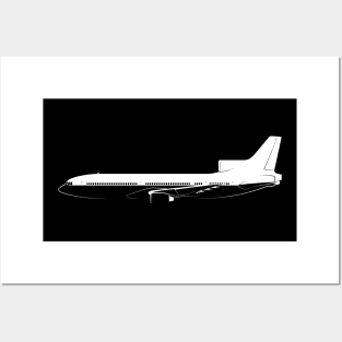 Lockheed L-1011 TriStar Silhouette Posters and Art